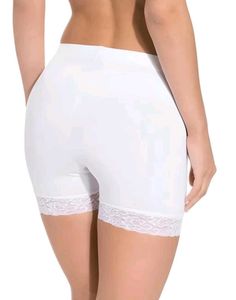 Comfortable White Lace Trim Shorts