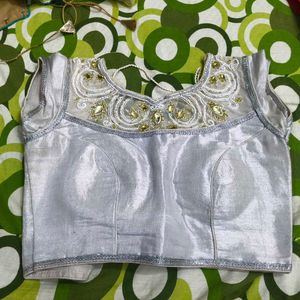 Stunning Blue Designer Blouse