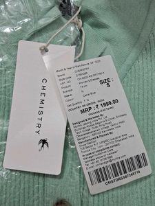 Chemistry Sea Green Ribbed Button-Front Dress