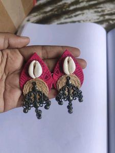 Boho Cowrie Shell Dangle Earrings