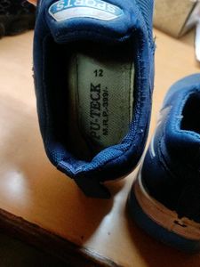 Kids Blue Slip-On Sneakers