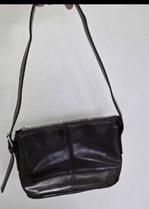 Chic Black Leather Shoulder Bag