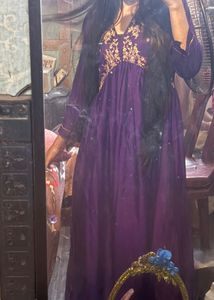 Elegant Embroidered Ethnic Gown
