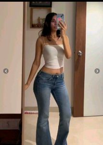 H&M y2k Flared Blue Jeans