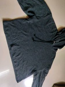 H&amp;M Dark Grey Cropped Hoodie