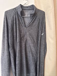 Asics women Grey Athletic Long Sleeve Shirt