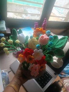 Handmade Crochet Flower Bouquet