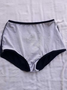 High-Waisted Black Bikini Bottom