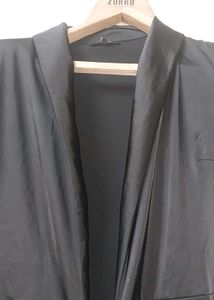 Chic Black Tie-Front Ruffle Dress