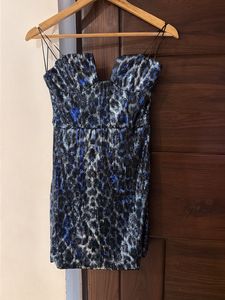 Sparkly Leopard Print Mini Dress