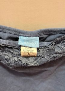 Lace Trimmed Blue Cami Top