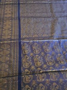 New Royal Blue Banarsi Silk Saree