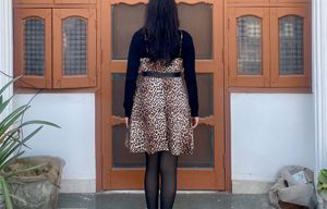 Leopard Print Slip Dress