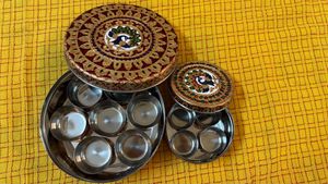 Traditional Decorative Steel Dry Fruit / Mukhwas S