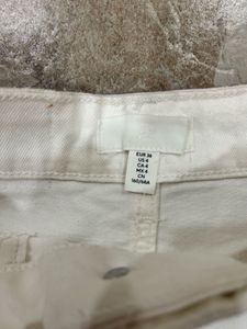 White Denim Cutoff Shorts