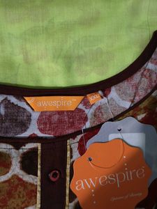 Stylish Geometric Print Kurti
