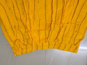 Vibrant Yellow Dandiya Skirt