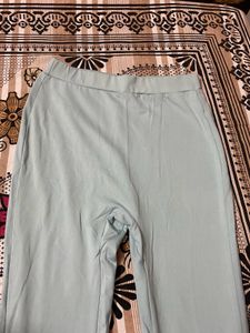 Light Blue Fitted Leggings