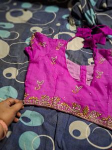 Elegant Purple Embellished Saree
