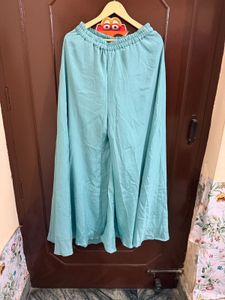 Turquoise Blue Embellished Festive Suit Set