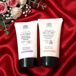 Brillare Hair Fall & Dandruff Control Masks combo