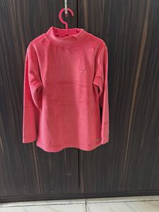 Velvet Mock Neck Long Sleeve Top