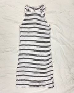 Striped Sleeveless Knit Dress