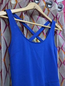 Royal Blue Fit and Flare Dress
