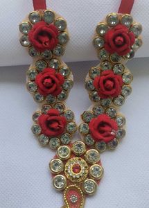 chandrika and mala for small God idol. diety ornam