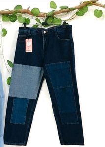 Patchwork Denim Jeans