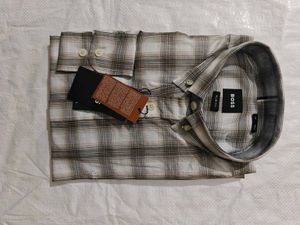 BOSS Plaid Button-Down Shirt
