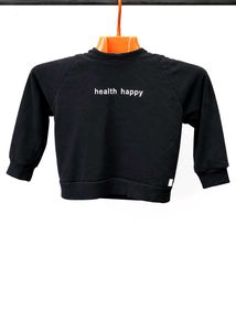 Black "Health Happy" Sweatshirt