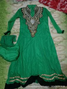 Embellished Green frock suit