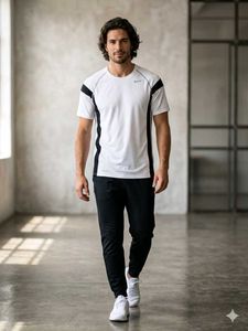 Nike White &amp; Black T-Shirt