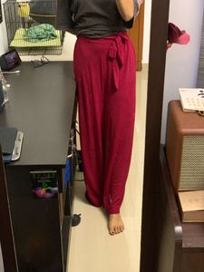 Stylish Red Wide Leg Pants