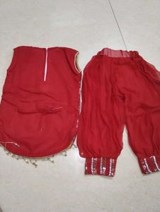 Sparkling Red Kurta Set