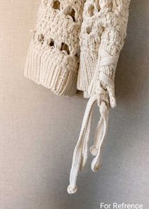 ZARA Open Knit Sweater – Size S – Ecru