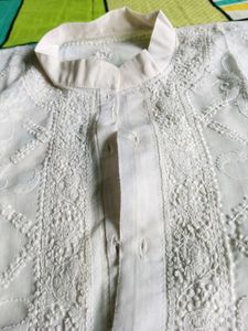 White Cotton Kurta