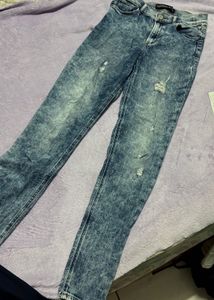 Distressed Acid Wash Jeans 26-30