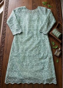 Elegant Light Blue Embroidered Kurta