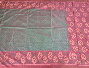 Elegant Cotton Saree with Floral Border