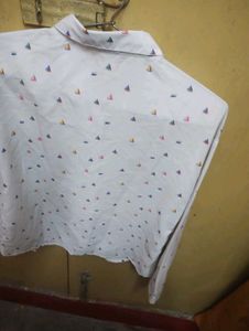 Patterned Button-Down Shirt