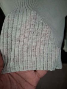 Light Green Ribbed Cardigan