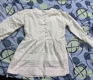 White Chikankari Kurta