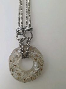 Unique Resin Pendant Necklace
