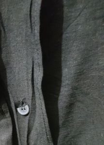Black Korean Shirt Dress