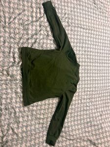 Chic Green Casual Jacket