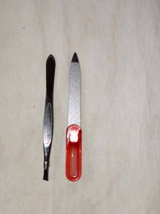 Nail File & Tweezers Set