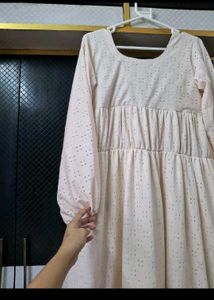 Chic Eyelet Tiered Maxi Dress