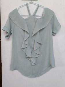 A Top With Designer Neck For Women